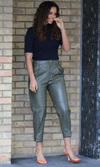 Women Genuine Leather Pant WP 45 SkinOutfit