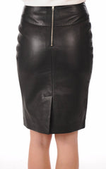 Women Genuine Leather Skirt WS 01 SkinOutfit