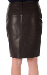 Women Genuine Leather Skirt WS 02 SkinOutfit