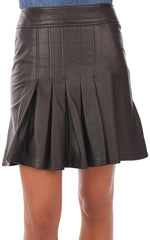 Women Genuine Leather Skirt WS 05 SkinOutfit