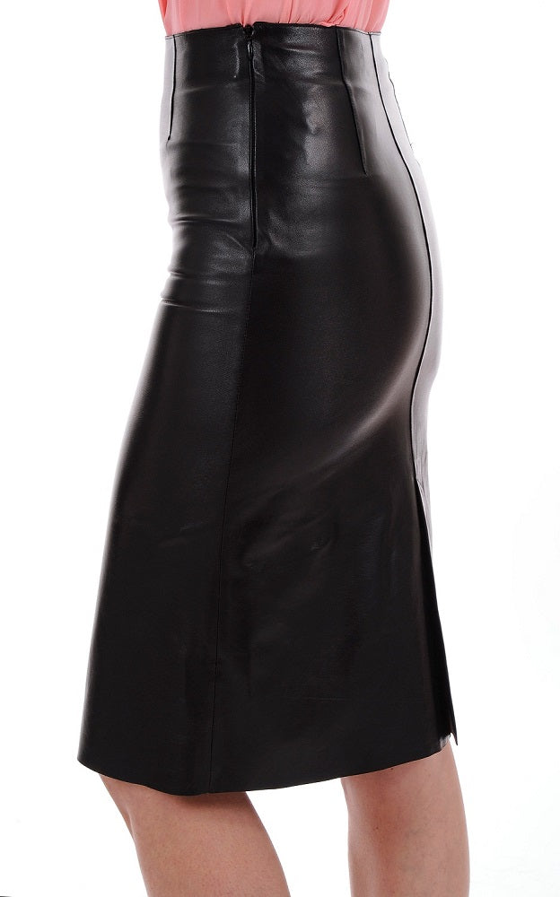 Women Genuine Leather Skirt WS 13 SkinOutfit