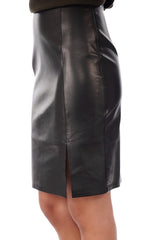 Women Genuine Leather Skirt WS 15 SkinOutfit