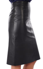 Women Genuine Leather Skirt WS 20 SkinOutfit