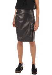 Women Genuine Leather Skirt WS 31 SkinOutfit